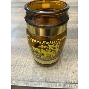 Vintage Niagara Falls, Canada‎ Souvenir Wood Handled Collectible Drinking Mug